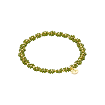 54774MIX18 Armband Biba Bloem Kaki